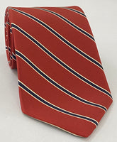 Modern Madder Print Stripe Silk Tie MMST-15